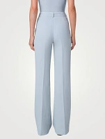 Marilyn Cotton Silk Stretch Bootcut Trousers