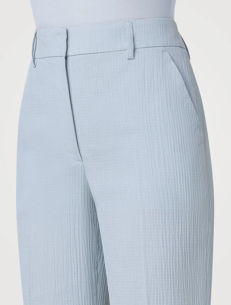 Marilyn Cotton Silk Stretch Bootcut Trousers