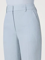 Marilyn Cotton Silk Stretch Bootcut Trousers