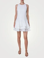 Cotton Organza Tiered Mini Dress