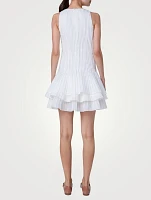 Cotton Organza Tiered Mini Dress