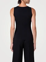 Stretch-Silk Tank Top