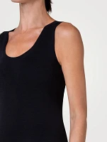 Stretch-Silk Tank Top