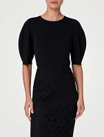 Puff-Sleeve Sweater