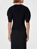 Puff-Sleeve Sweater