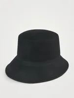 Ruby Wool Cloche Hat