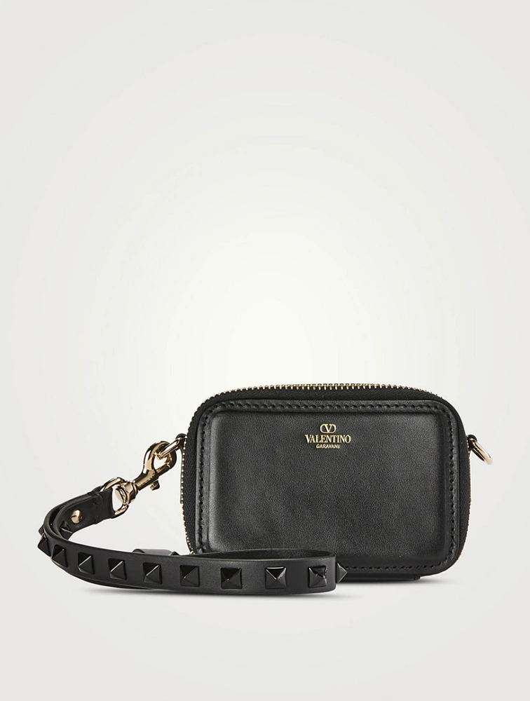 Rockstud Leather Wristlet Wallet