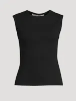 Ribbed Sleeveless Top