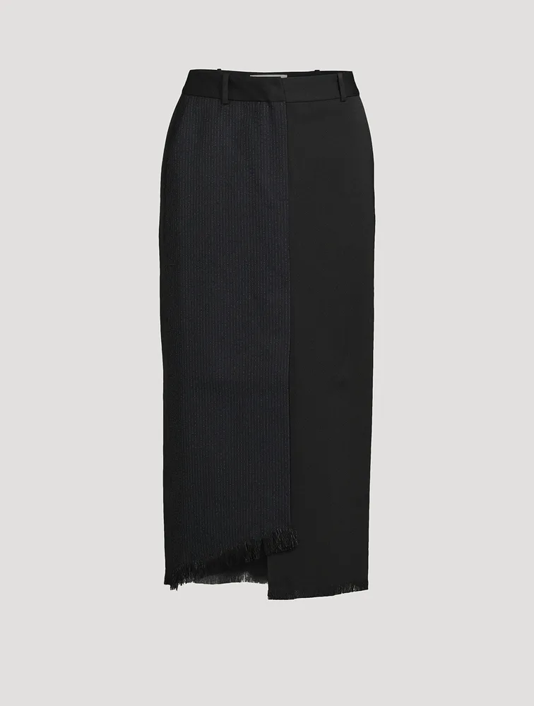Mixed-Media Maxi Skirt