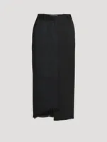 Mixed-Media Maxi Skirt