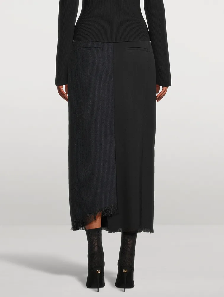 Mixed-Media Maxi Skirt