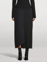 Mixed-Media Maxi Skirt
