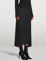 Mixed-Media Maxi Skirt