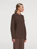 Recycled Cashmere And Wool Half-Zip Sweater