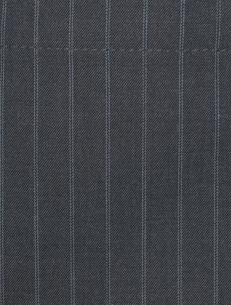 Single-Breasted Blazer Pinstripe Print