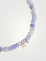 Hackmanite Beaded Bracelet With Gold, Amethyst And Diamond Evil Eye Charm