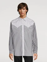 Yoke Stripe Cotton Shirt