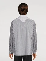 Yoke Stripe Cotton Shirt