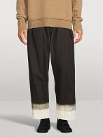 Trompe L'oeil Pinstriped Pants