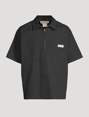 Half-Zip Short-Sleeve Shirt