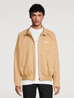 Gabardine Oversized Bomber Jacket