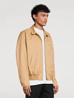 Gabardine Oversized Bomber Jacket