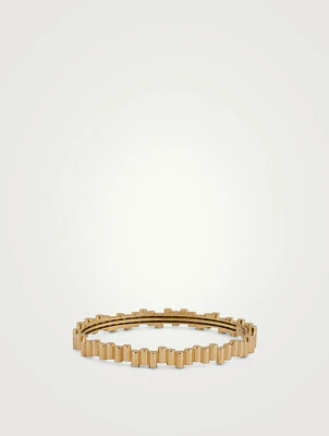 Edge 18K Gold Bangle Bracelet