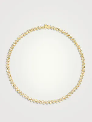 Clique Riviere 18K Gold Necklace With Diamonds