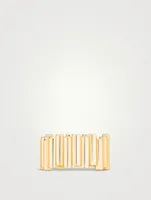 Edge 18K Gold Ring With Diamonds