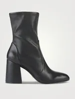 Flareblock Leather Sock Boots
