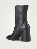 Flareblock Leather Sock Boots