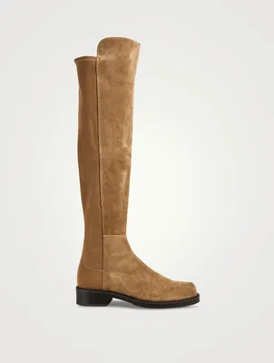 5052 Bold Suede Over-The-Knee Boots