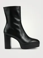 Lala Leather Platform Boots