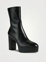 Lala Leather Platform Boots