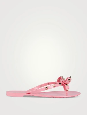 Rockstud Jelly Thong Sandals