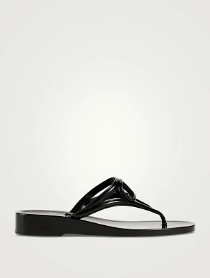 VLOGO Rubber Thong Sandals
