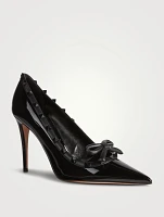 Rockstud Bow Patent Leather Pumps