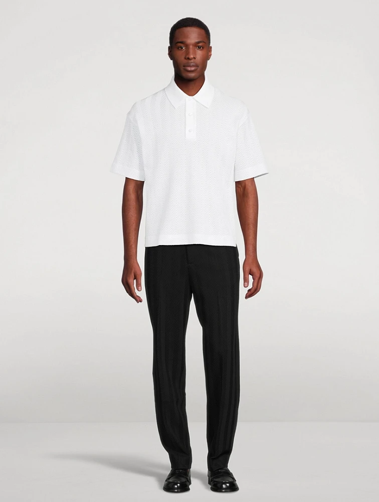 Zig Zag Polo Shirt