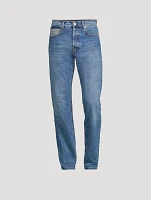 Jeans With Zig Zag Insert