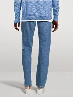 Jeans With Zig Zag Insert