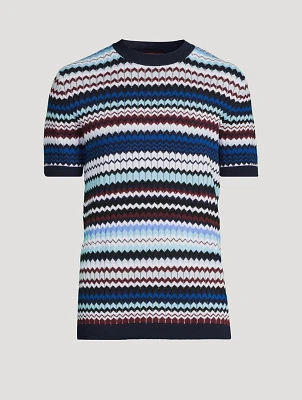 Zig Zag Knit T-Shirt