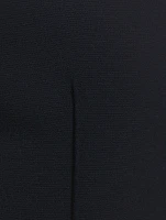 Mid-Rise Pintuck Crop Flare Pants