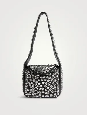 Small Spike Leather Shoulder Bag