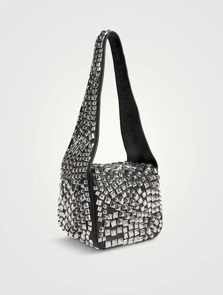 Small Spike Leather Shoulder Bag