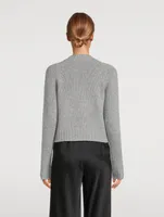 Cashmere Mockneck Shrunken Sweater