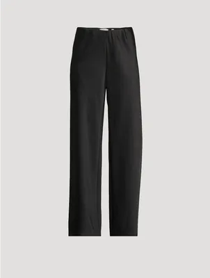 Fluid Satin Bias Pants