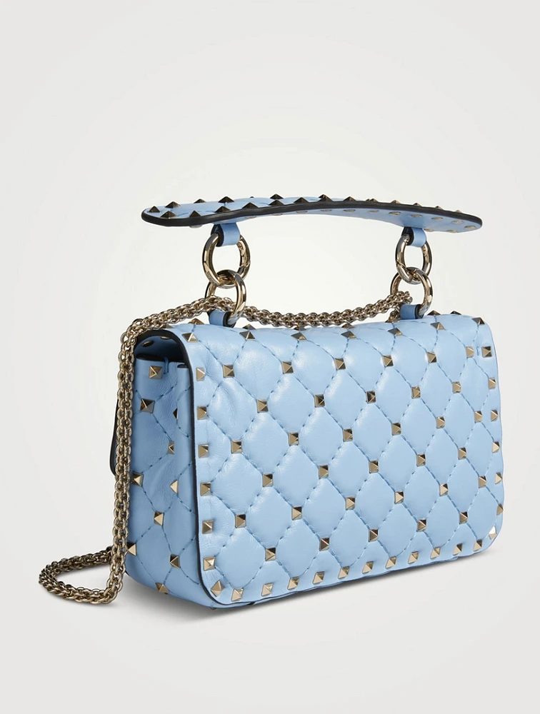 Small Rockstud Spike Leather Shoulder Bag