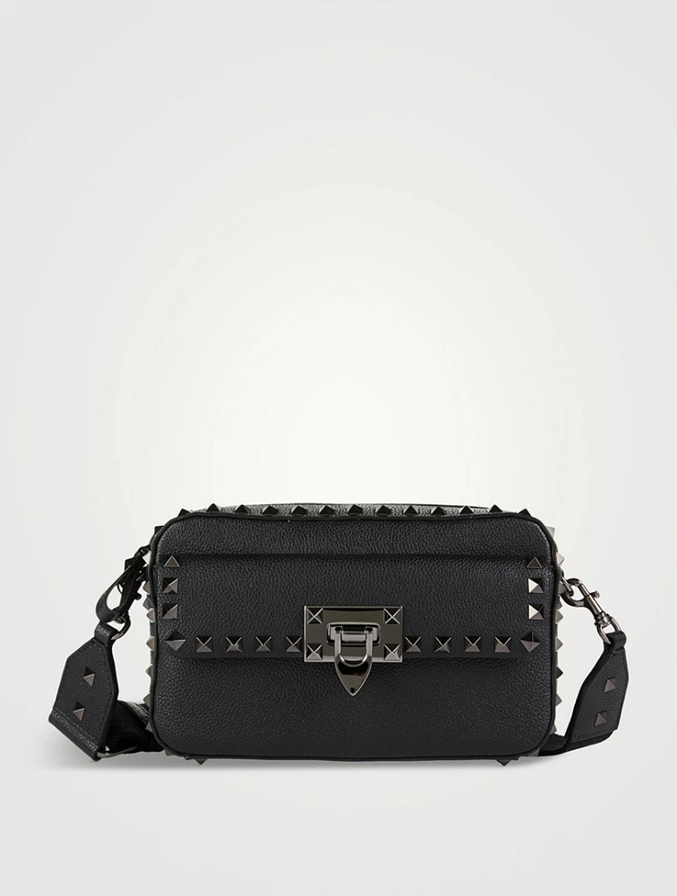 Rockstud Leather Camera Bag