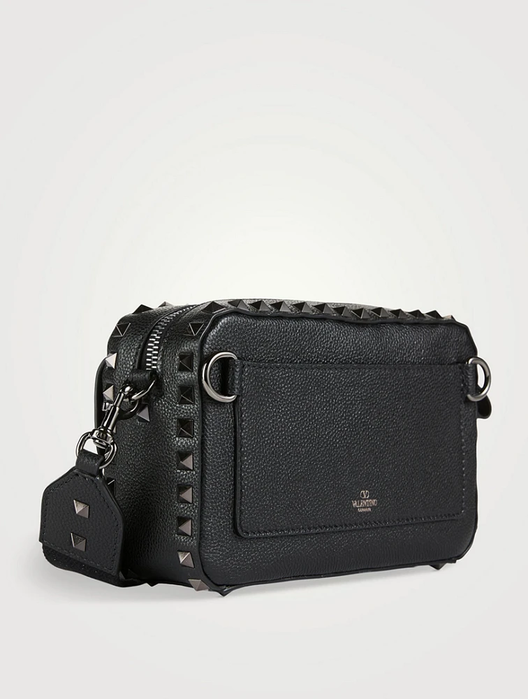 Rockstud Leather Camera Bag