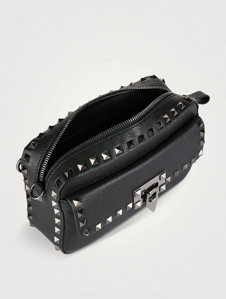 Rockstud Leather Camera Bag
